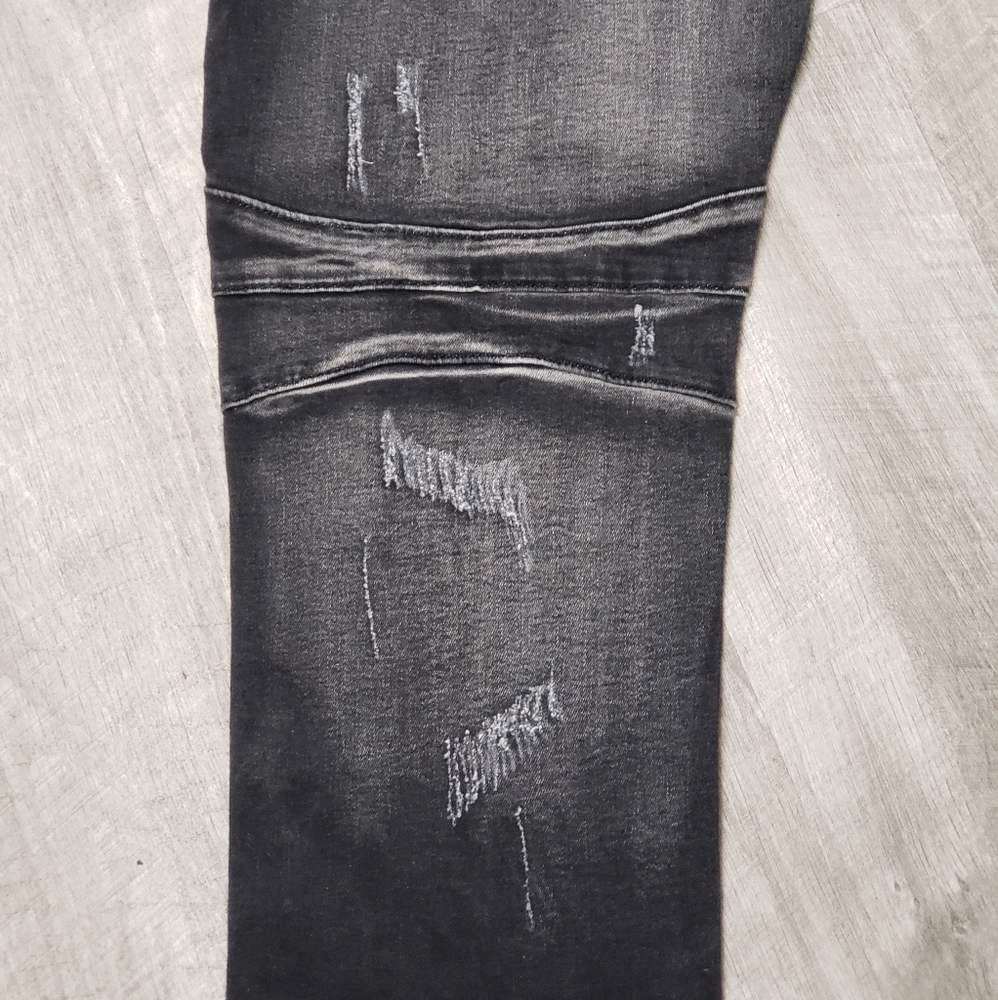 Balmain Sz 34 Designer Distressed Biker Jeans👖 - Picture 9 of 16